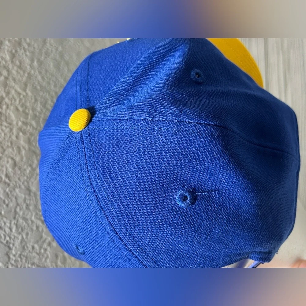 New Era Adult Golden State Warriors 9FIFTY Adjustable Snapback Hat one size blue